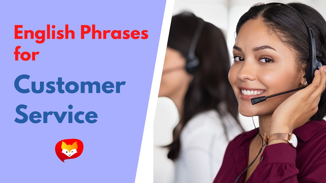 Customer discussing a product issue with a service representative, using essential English phrases for customer service.